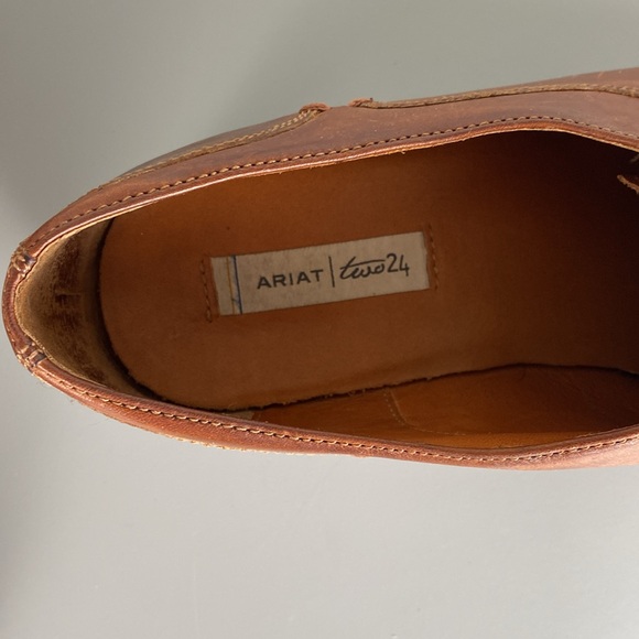 Ariat two24 Austen Brown Leather Oxford Shoes - Picture 7 of 9
